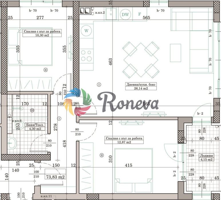 Продава се Тристаен апартамент в Варна, Кайсиева градина - 84 кв.м за 850 €/кв.м - Снимка #1