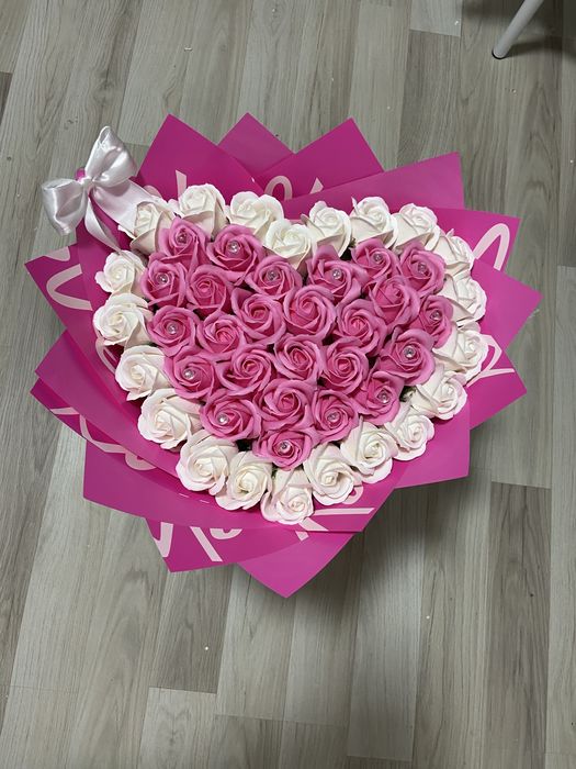 Buchete trandafiri din sapun