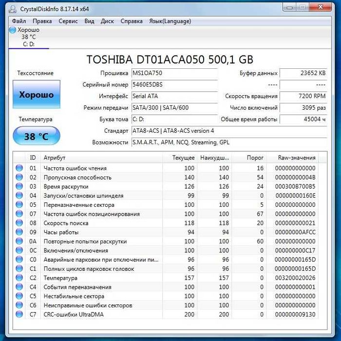 Продам жесткий диск HDD SATA III