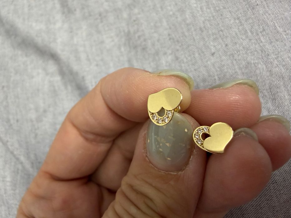 Cercei aur 14k inima