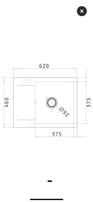 Chiuveta bucatarie granit Pyramis Cristal