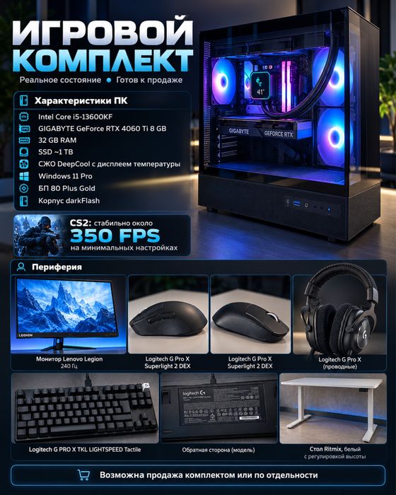 Компютер RTX 4060ti