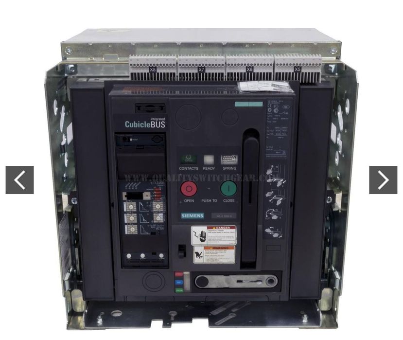 Siemens 3WL9212-3AE31-0BA1Z Air Circuit Breaker ACB 2000A 1000V AC