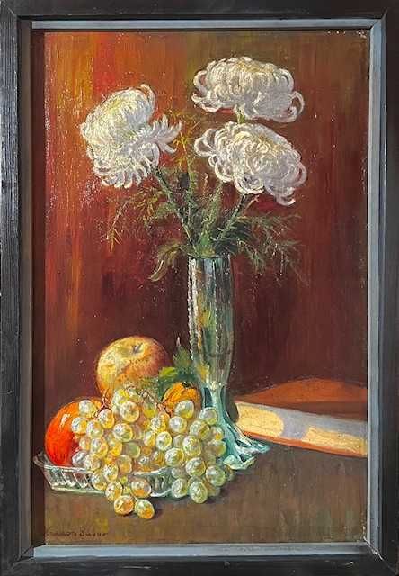 Tablou VECHI, ulei pe panza, semnat Kardos Gabor, 60x40 cm +Rama