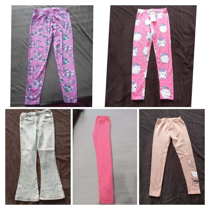 Lot colanti blugi marime 134 fetita