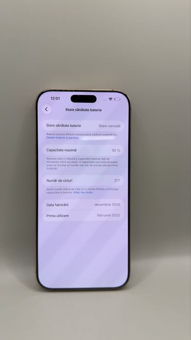 iPhone 16 Pro Max Desert Titan 256GB Baterie 92%