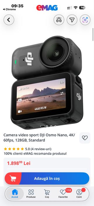 Pret Fix Fara Oferte! Dji osmo nano standard combo 128gb noua sigilata