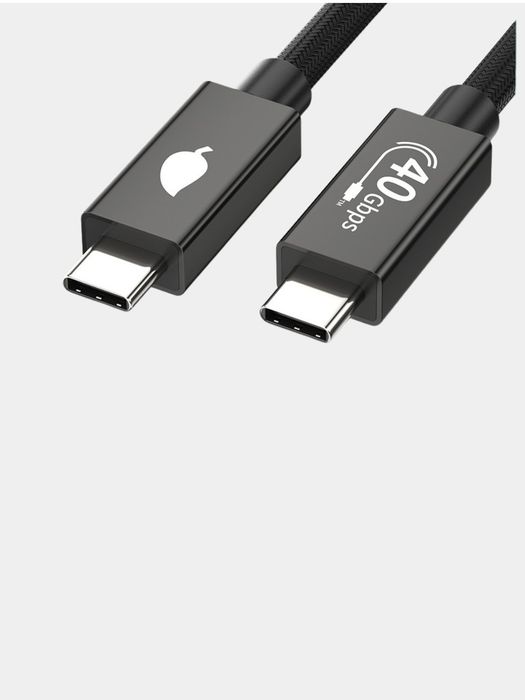 Кабель Type-c, USB-C Thunderbolt 4, 40gigabit, 240w 5A, 8k