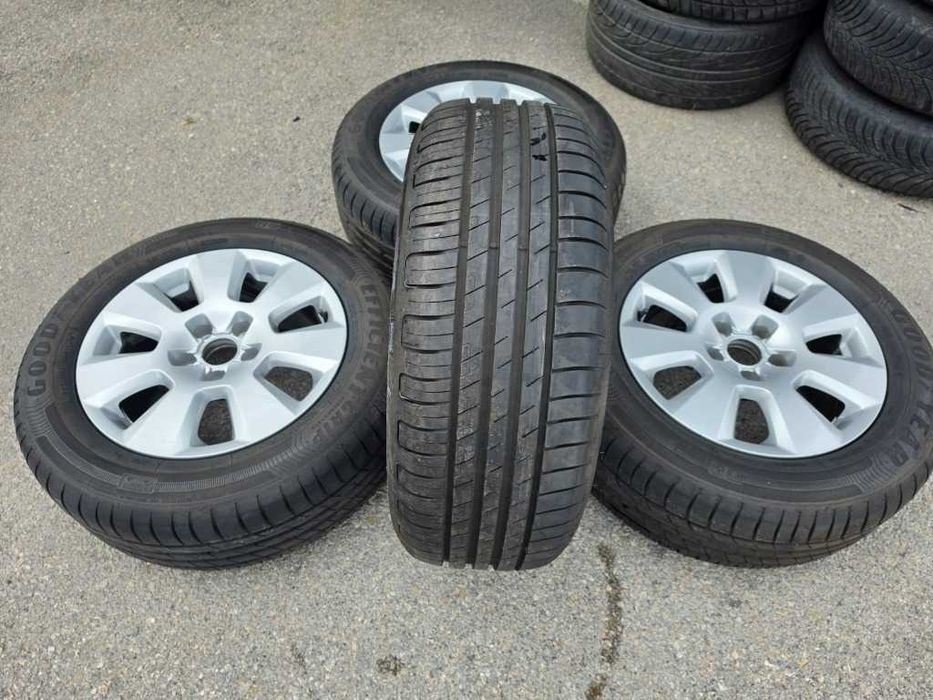 4 бр. Летни гуми 225/60 R16 с алуминиеви джанти 5x112 Audi VW Seat Skoda
