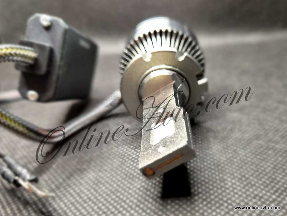 Ново! D1S/D2S/D3S/D4S Крушки LED 90W 8800Lm +280% Canbus 6500k D2H