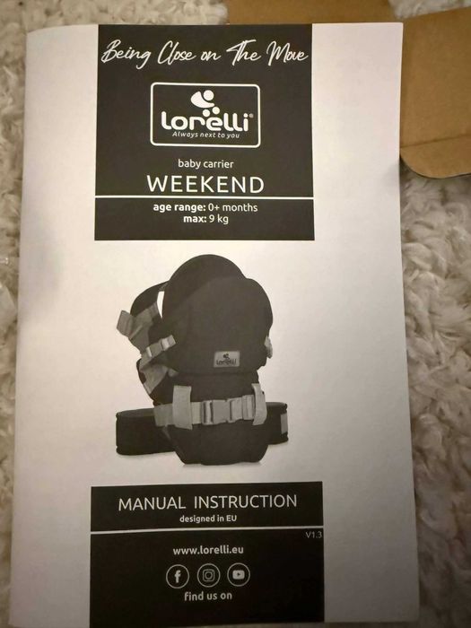 Бебешко кенгуру Lorelli Weekend