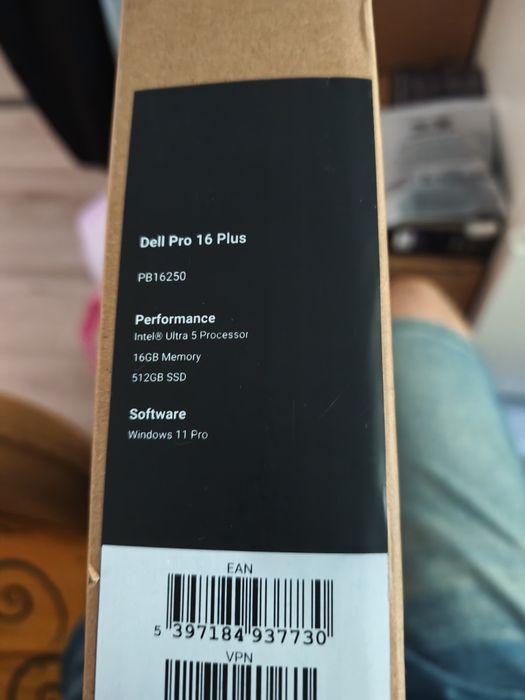 Dell Pro 16 Plus  PB16250 Ultra 5 16Gb 512 Gb Win 11