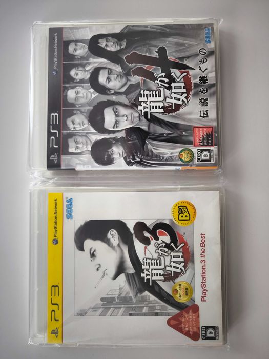 Ryu ga Gotoku 3 and 4 Yakuza 3 and Yakuza 4 Sony игра за Playstation 3 PS3 Japanese import mint Минт