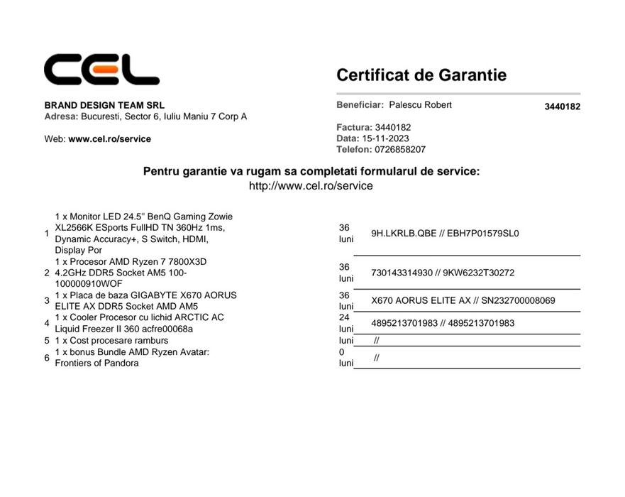 Procesor Ryzen 7 7800x3d