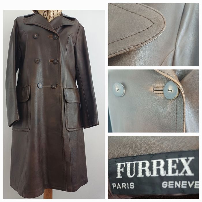 Луксозно кожено палто Furrex (Paris Genève)