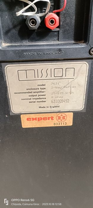 Boxe Mission 763i 125 w