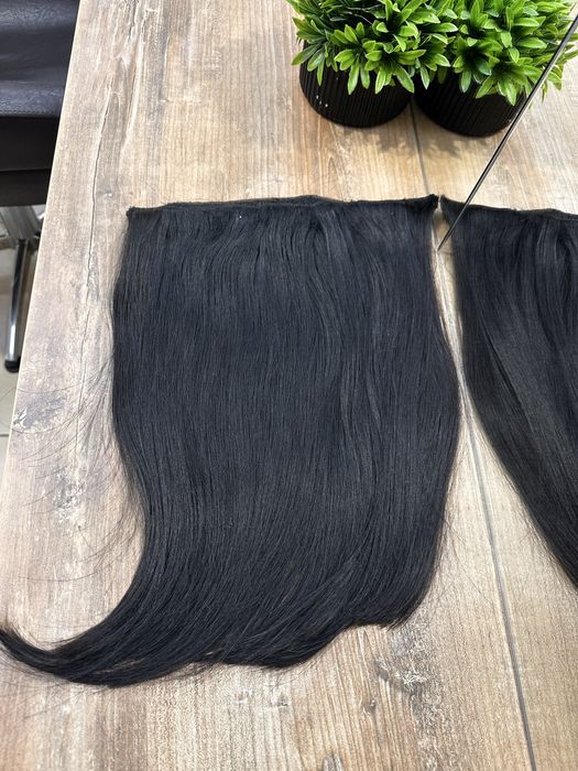 Естествена коса/ права с двойна плътност