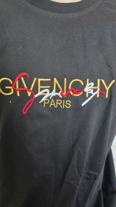 Tricou Givenchy, nou, negru, imprimeu cusut, eticheta Farfetch, S-XXL, unisex