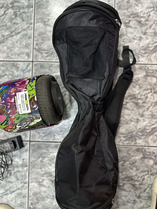 Hoverboard sau Scooter electric Freewheel Junior Lite graffiti mov,