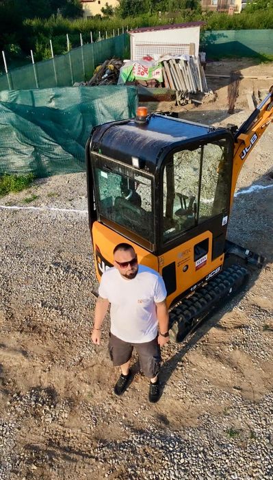 Închiriere Miniexcavator, săpături șanțuri apa,canalizare,curent,drena