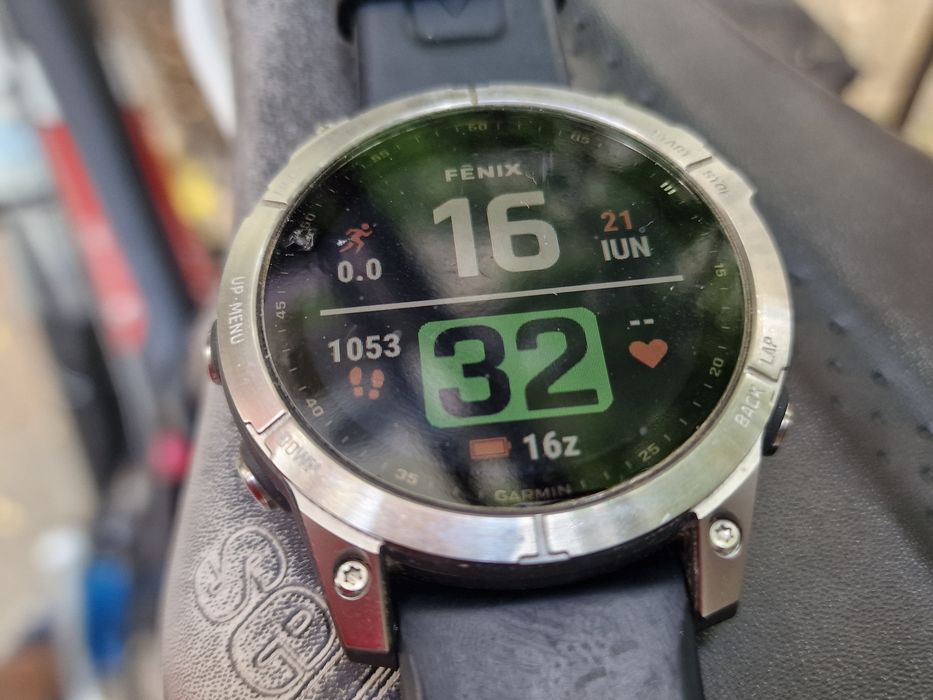 Garmin Fenix 7, 47mm, silver/graphite,  impecabil