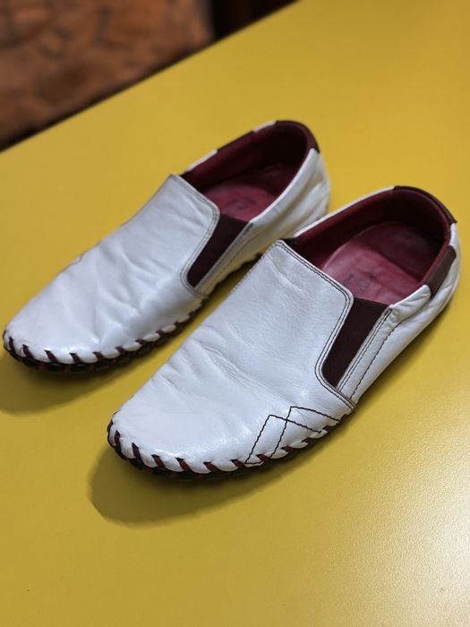 Mocasini White Leather | Summer Style | Nr.43