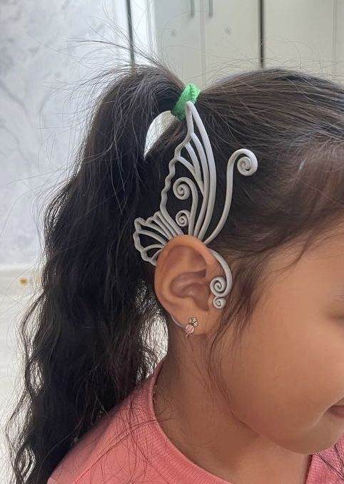 Украшение крилья бабочки на уши