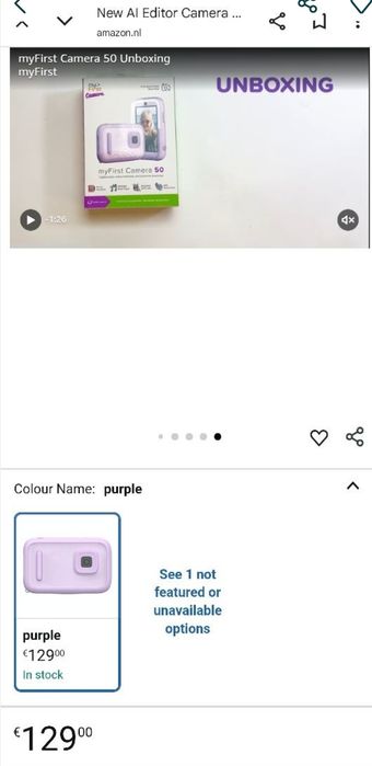Cameră foto digitală cu editor AI pentru copii myFirst Camera 50, 20MP