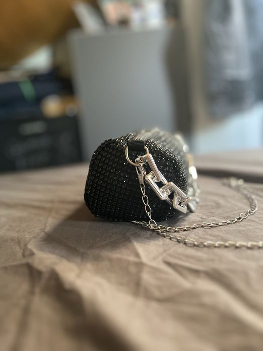 Мини пайетена чанта