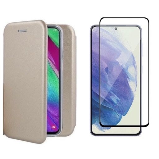 Samsung A51/A52/A53/A54/A55/A56 Flip Case Sintetic Type + Folie Sticla