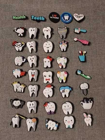 SET 40 Pinuri Pin Accesorii Crocs Saboti Jibbitz, Model Doctor Dentist