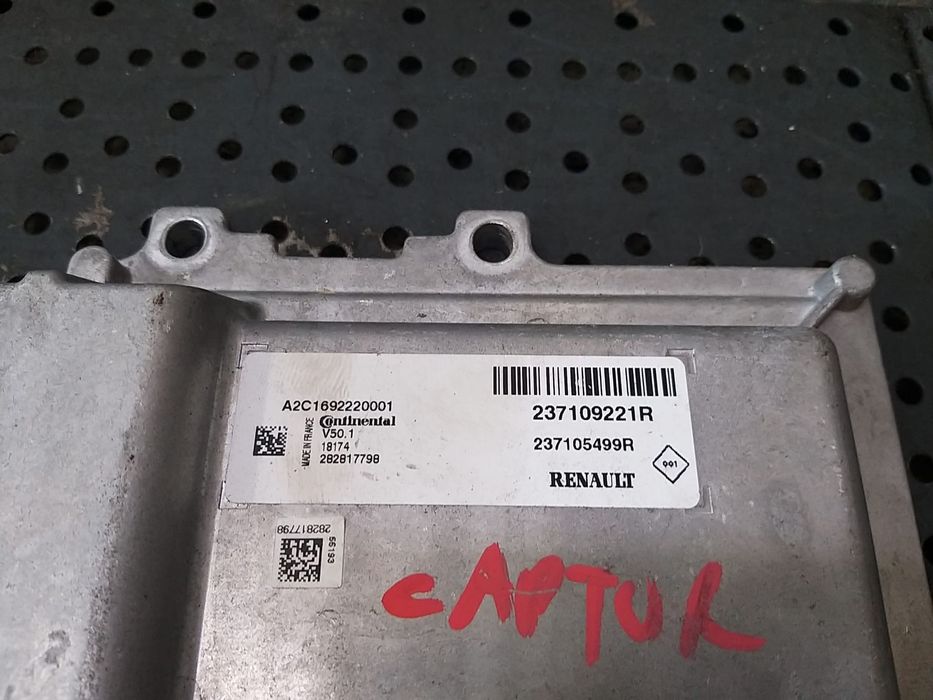 Ecu calculator motor 0.9 tce renault captur 1 j5 h5 237109221r 237105499r