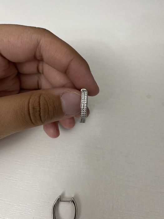 Сережки серебро
