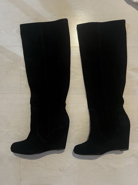 Cizme piele intoarsa dama Zara