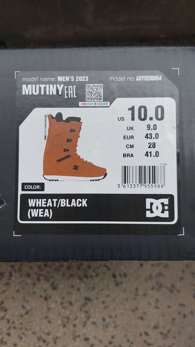 Сноуборд обувки DC mutiny 2023 43 / 28см.