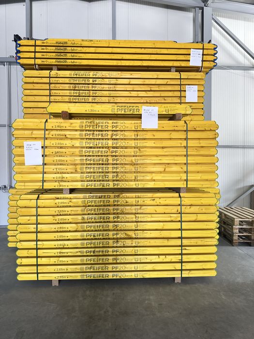 Panouri cofraje doka, placa galbena, LANA, popi metalici. Accesorii