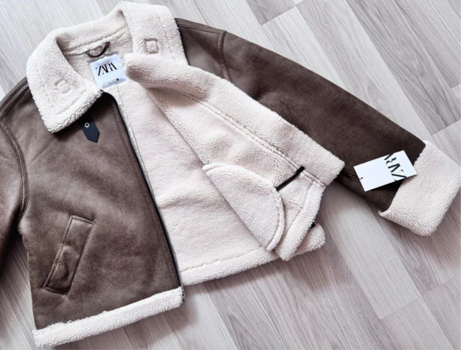 Cojoc Zara blana marimea Xs