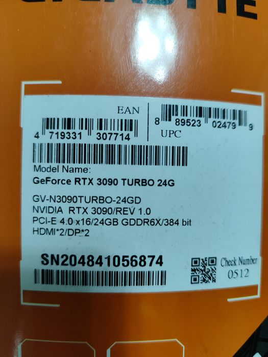 GeForce RTX 3090 TURBO 24G