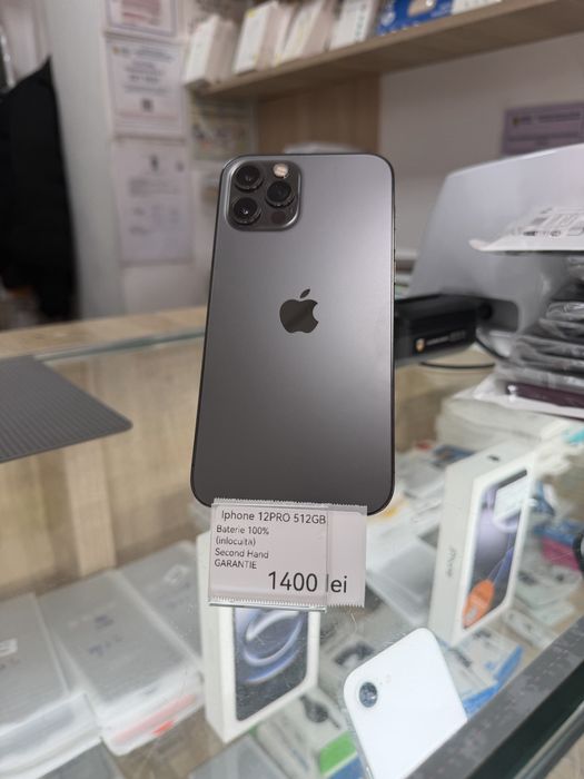 Iphone 12PRO / 512GB / Black / Baterie 100% /Garantie 12 luni