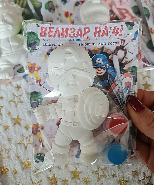 Комплекти за оцветяване с гипсови фигурки - Макси размер