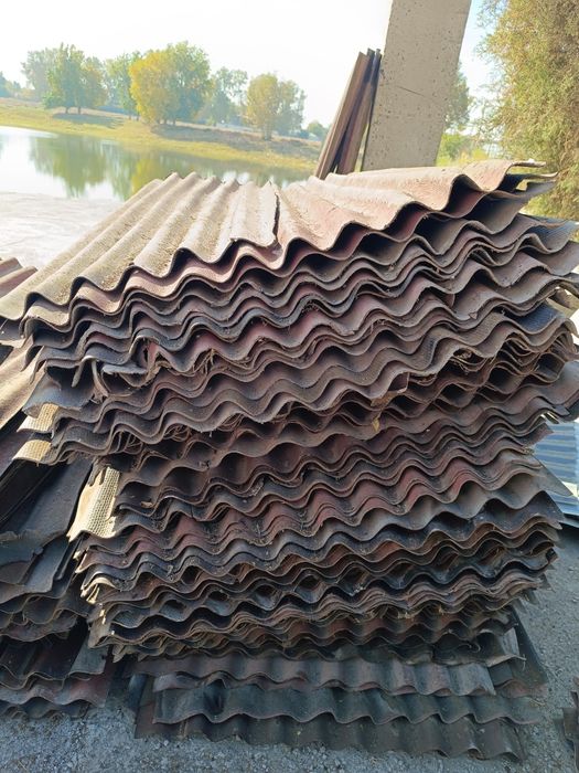 Андулин листы для кровли б.у. - размер 1м*2м - итого 1500 м2