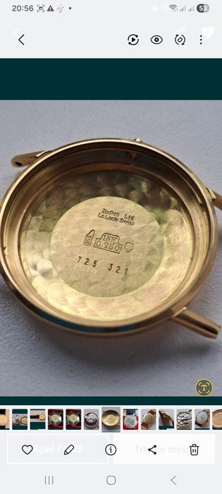 ZODIAC  automatic aur masiv 18 kt