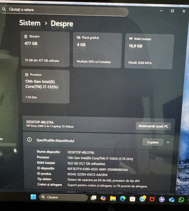 HP Envy x360 15 Touchscreen | Intel i7 Gen 13 | RTX 3050 4GB | 16GB RAM | SSD 512GB