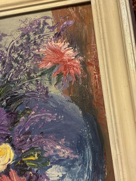 Tablou de colecție „Vas cu flori de câmp” – Marin Mîndulescu (Ulei pe pânză)