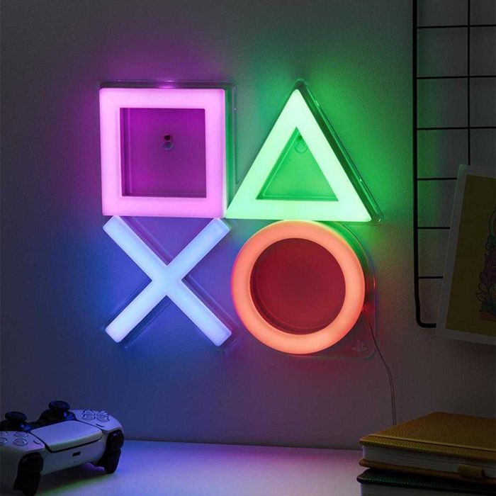 Лампа Paladone Playstation / Xbox Logo LED Neon Light