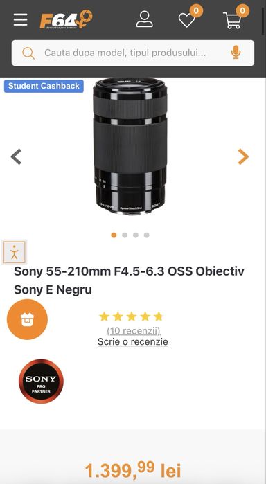 Obiectiv Sony SEL55210