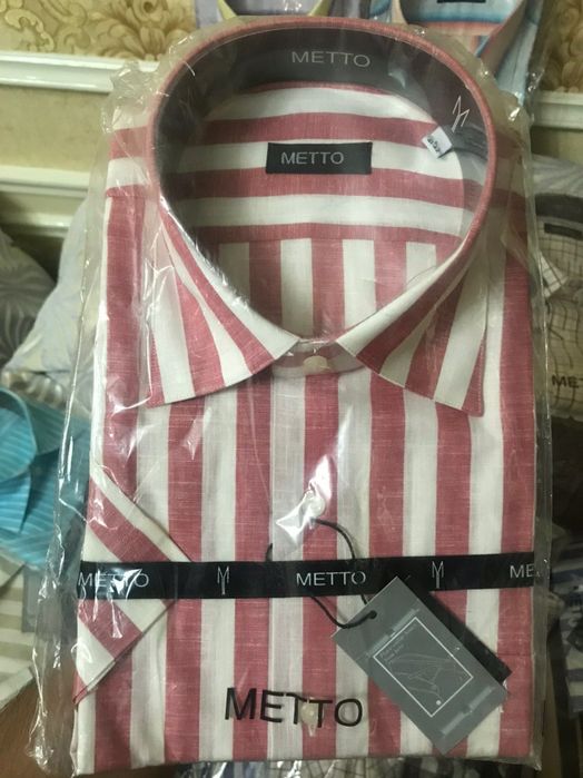 Продаётся новый Турецкий Рубашки с летними рукавами Оптом размерS M XL