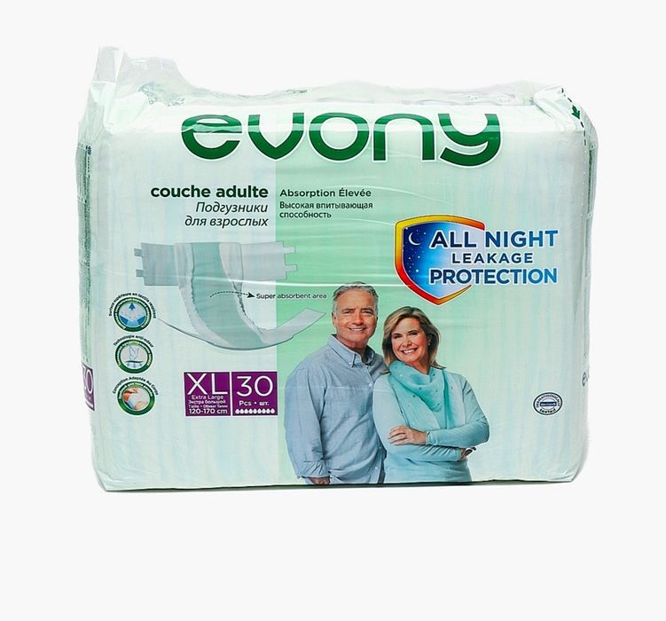 Подгузники Evony XL для взрослых