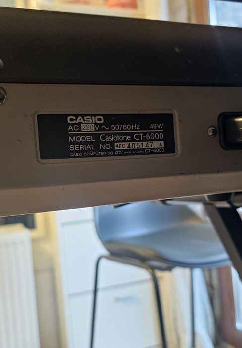 Orga Casio CT 6000