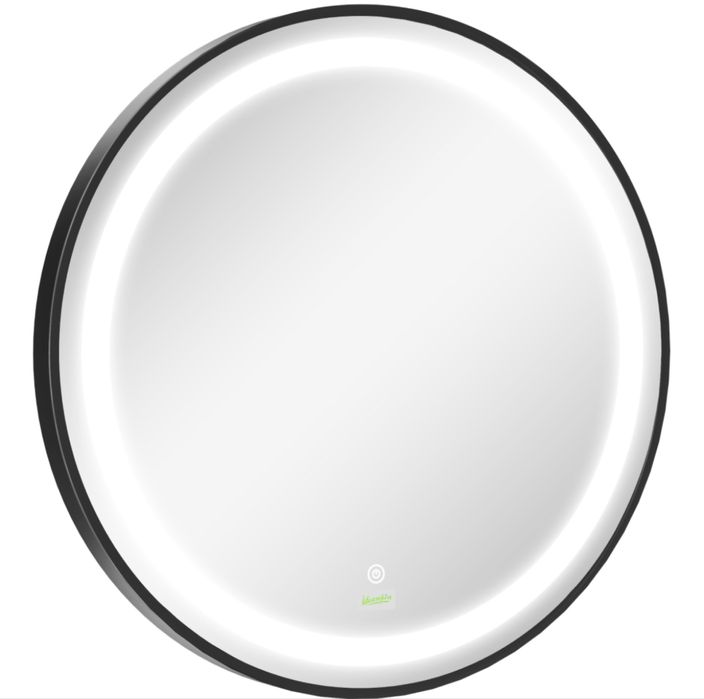 Кръгло LED огледало за баня kleankin